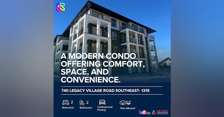 1315-740 Legacy Village Road Southeast, Calgary, AB, T2X 0Y9