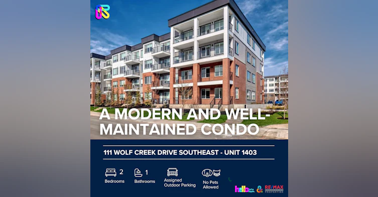 1403-111 Wolf Creek Drive Southeast, Calgary, AB, T2X 5X2