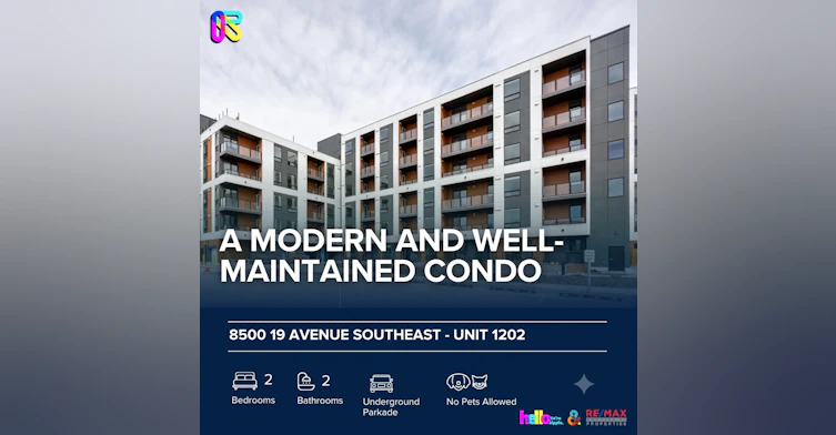 1202-8500 19 Avenue Southeast, Calgary, AB, T2A 7W8