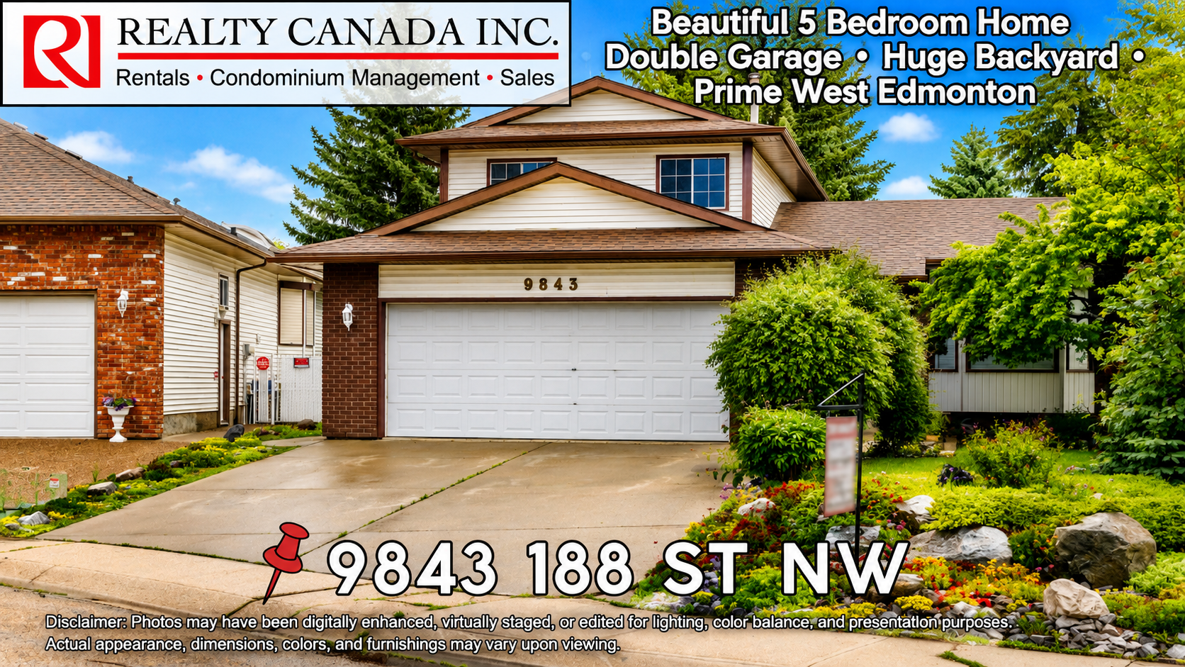 9843 188 Street Nw, Edmonton, AB, T5T 4H3