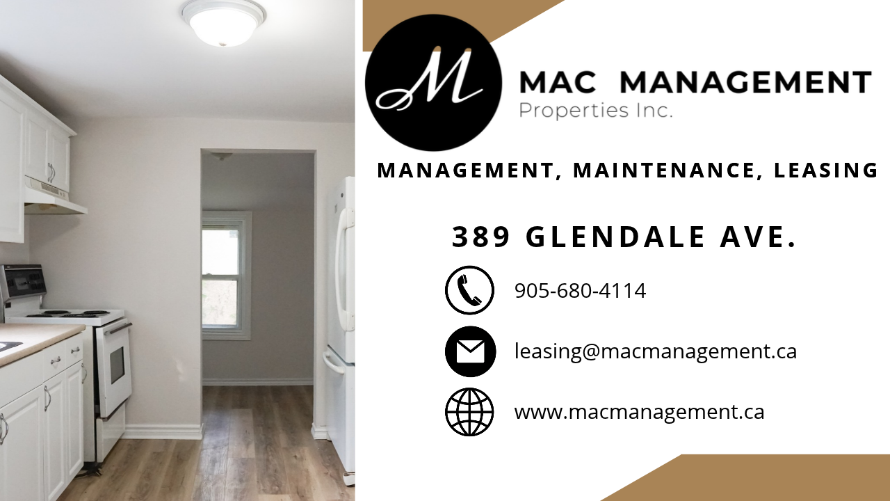 389 Glendale Avenue, St. Catharines, ON, L2T 1C3 1