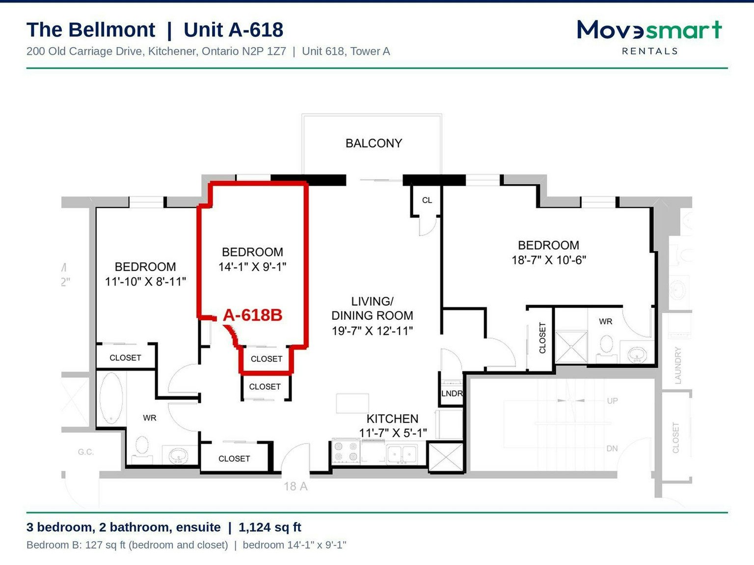 618B-200 Old Carriage Drive, Kitchener, ON, N2P 0C7 - 18