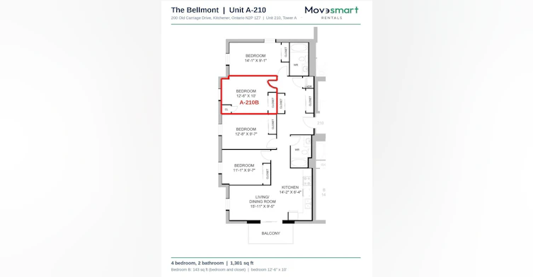 210B-200 Old Carriage Drive, Kitchener, ON, N2P 0C7 - 20