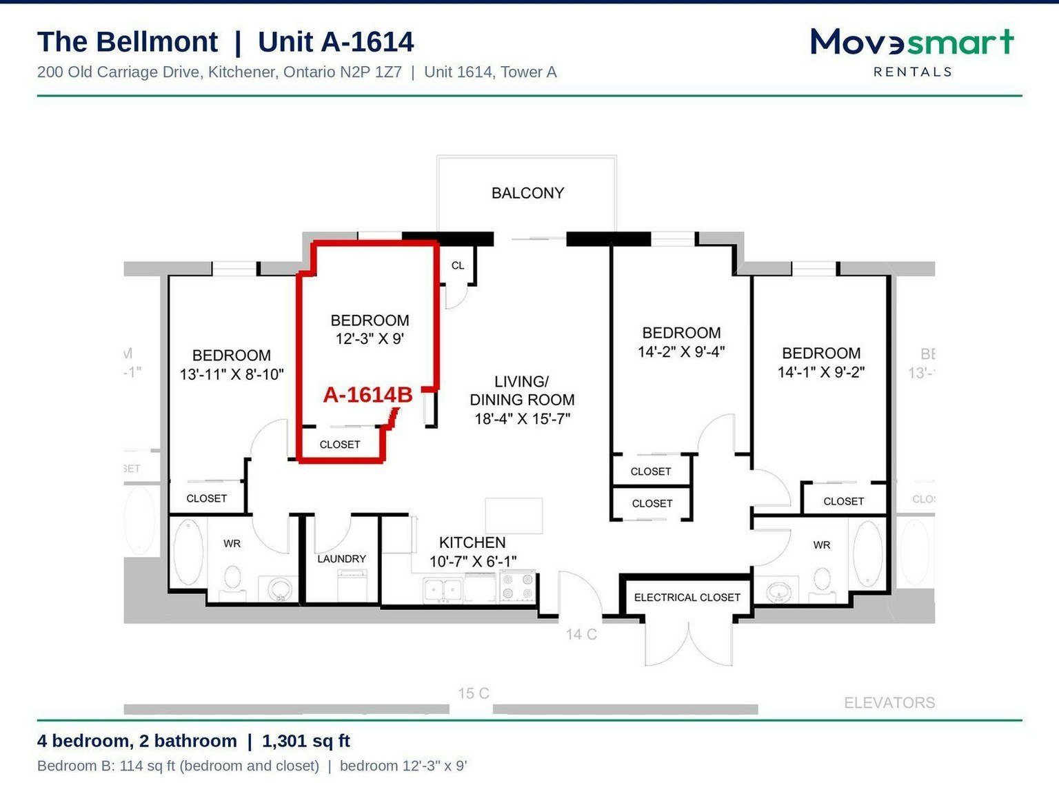 1614B-200 Old Carriage Drive, Kitchener, ON, N2P 0C7 - 21