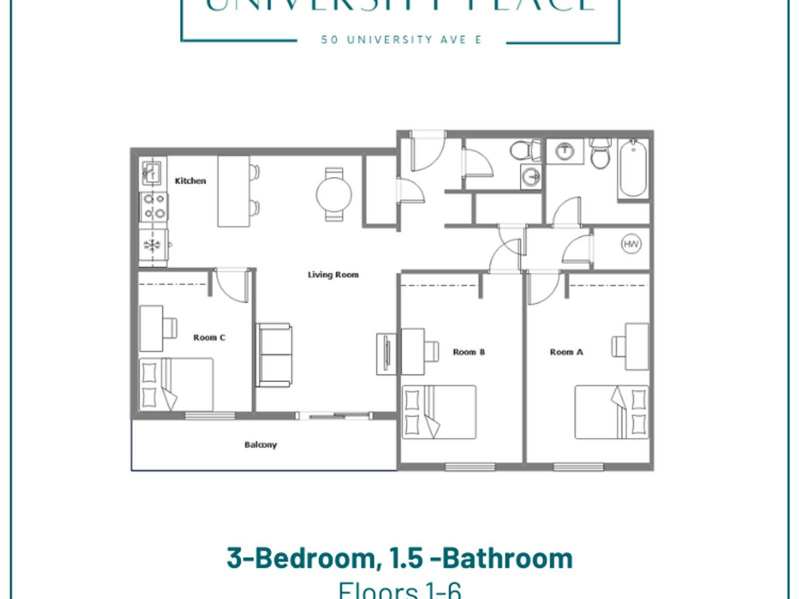 Viewings-50 University Avenue E, Waterloo, ON, N2J 2V8 - 15
