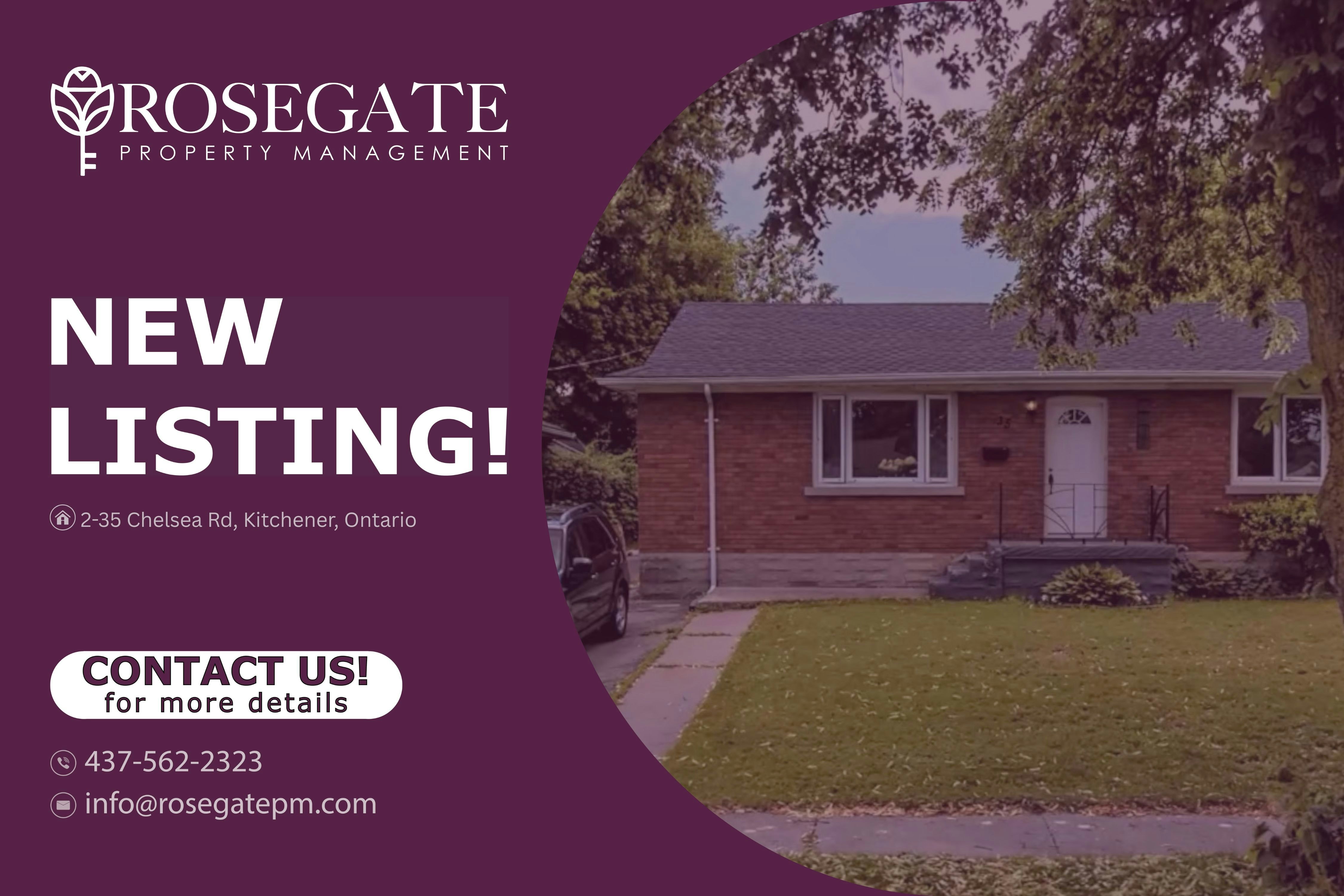 2-35 Chelsea Road, Kitchener, ON, N2B 1H7