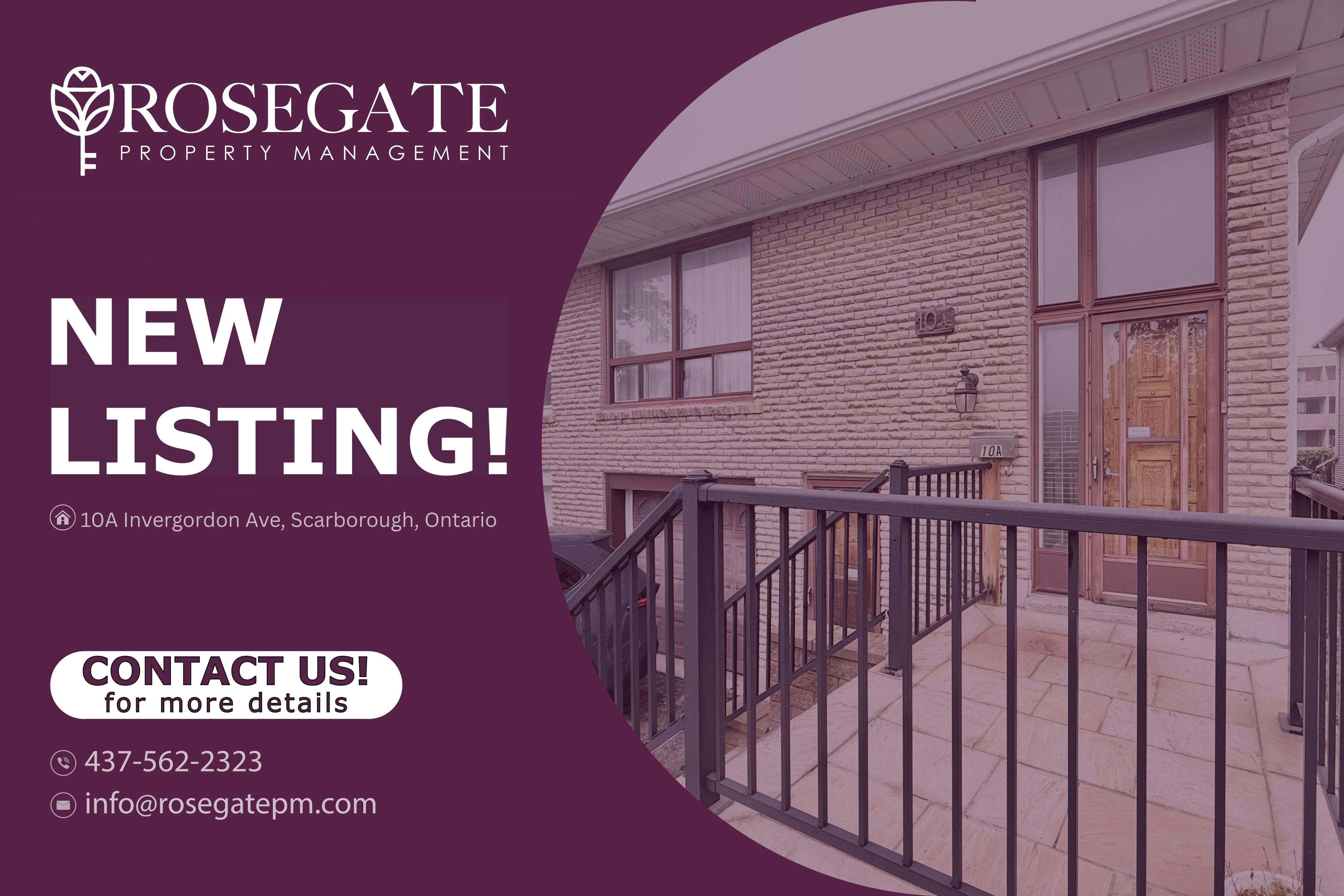 10A Invergordon Avenue, Toronto, ON, M1S 2Y8