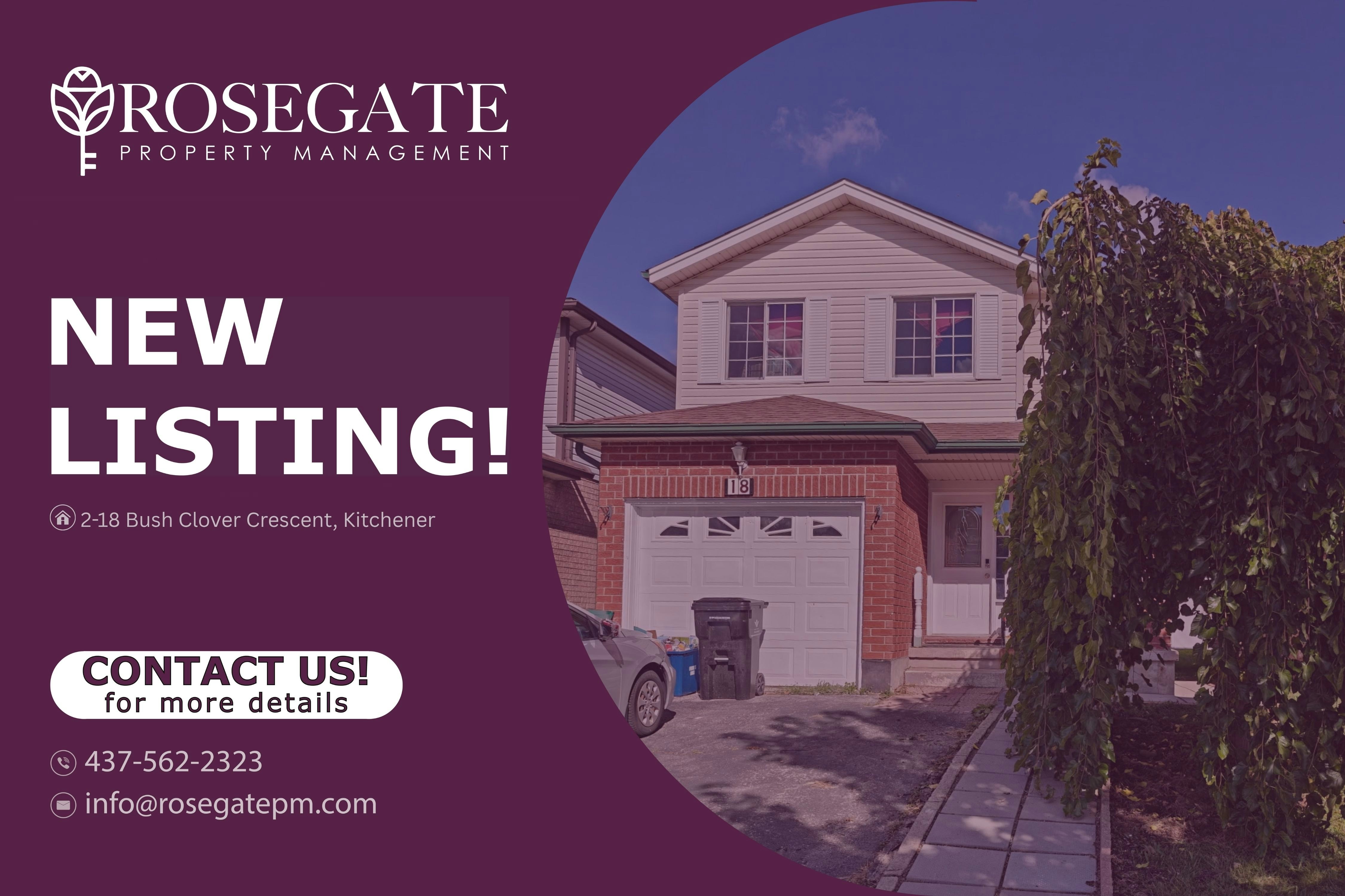 2-18 Bush Clover Crescent, Kitchener, ON, N2E 3P9