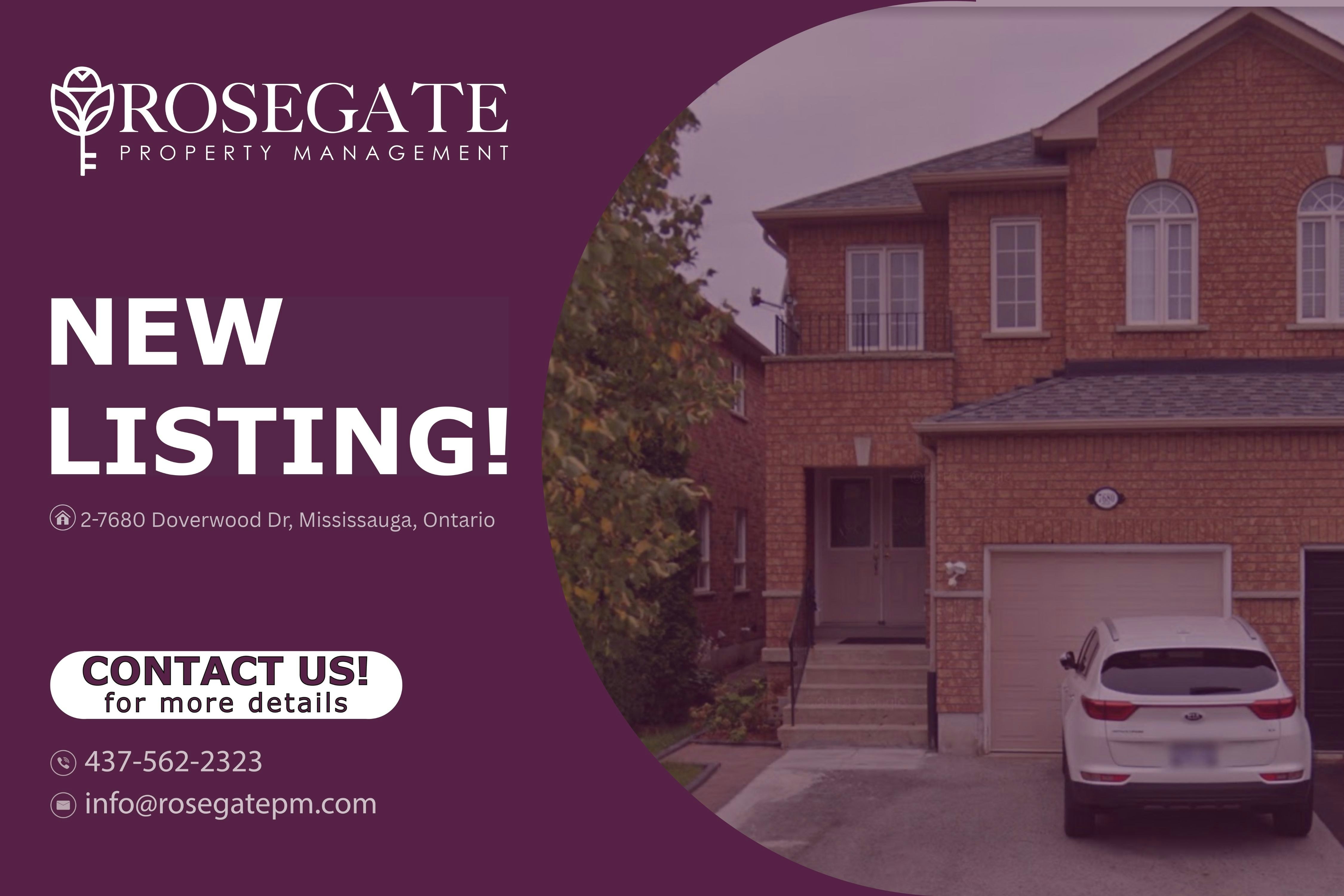 2-7680 Doverwood Drive, Mississauga, ON, L5N 8J1