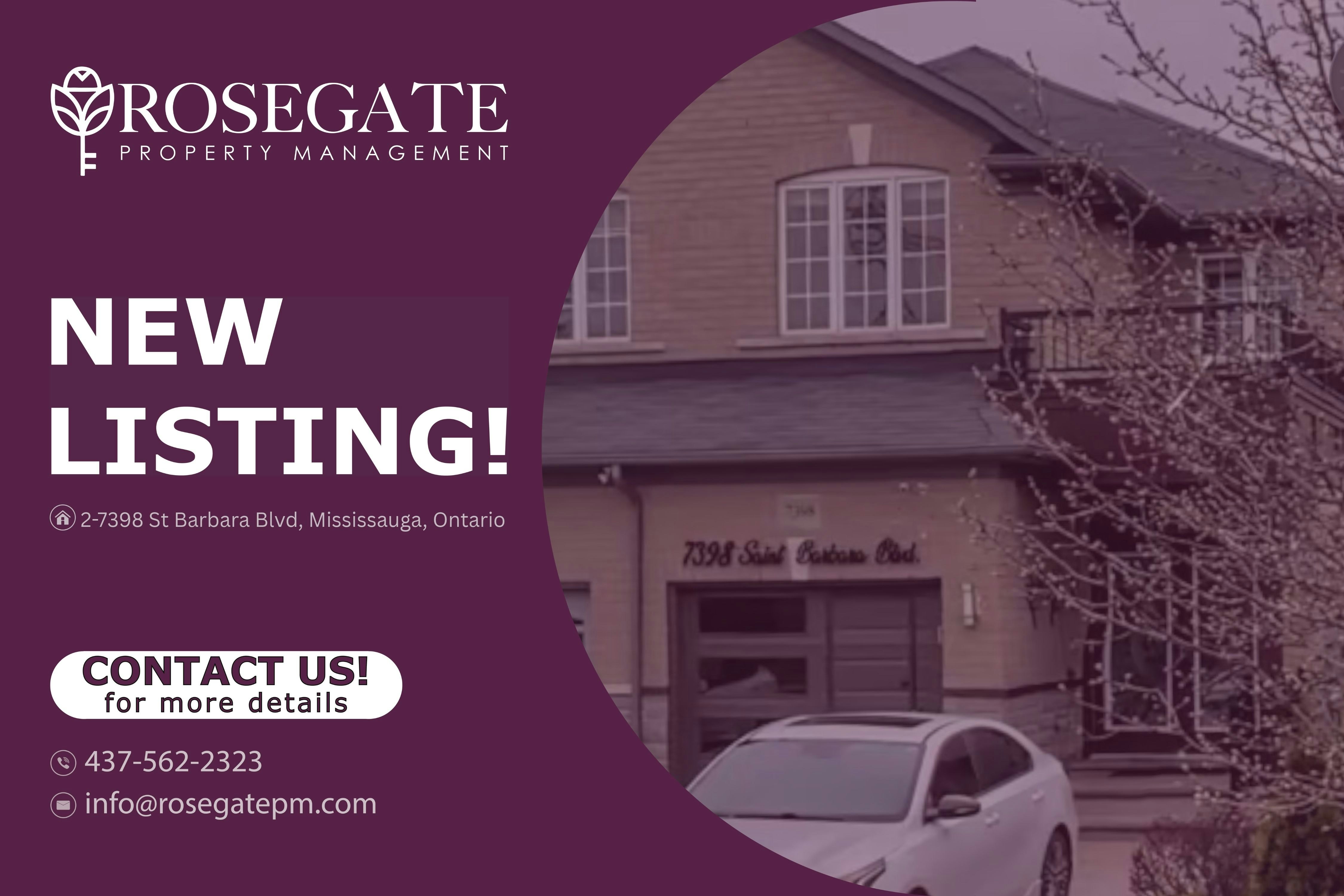 2-7398 Saint Barbara Boulevard, Mississauga, ON, L5W 0C3