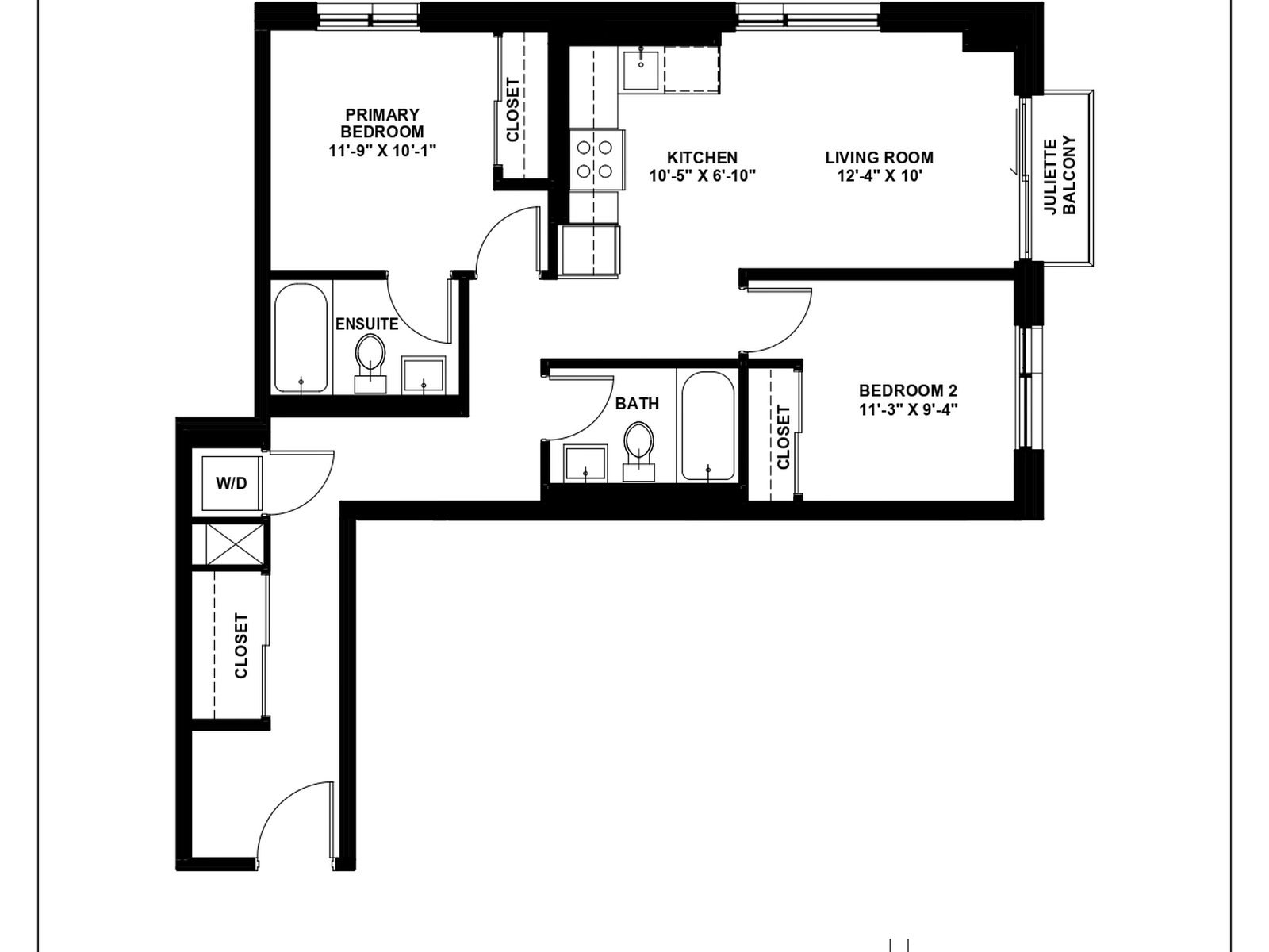 1 Bed-415 Duke Street W, Kitchener, ON, N2H 0E6 - 3