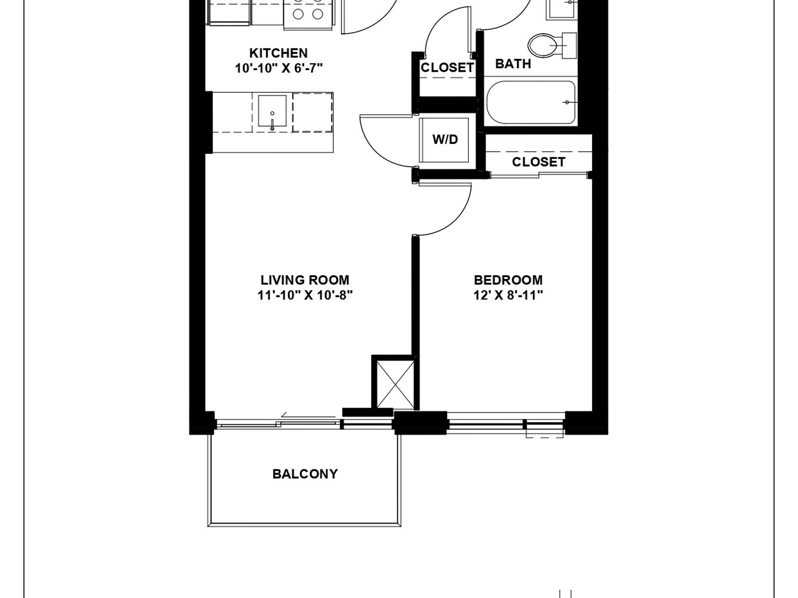1 Bed-415 Duke Street W, Kitchener, ON, N2H 0E6 - 5