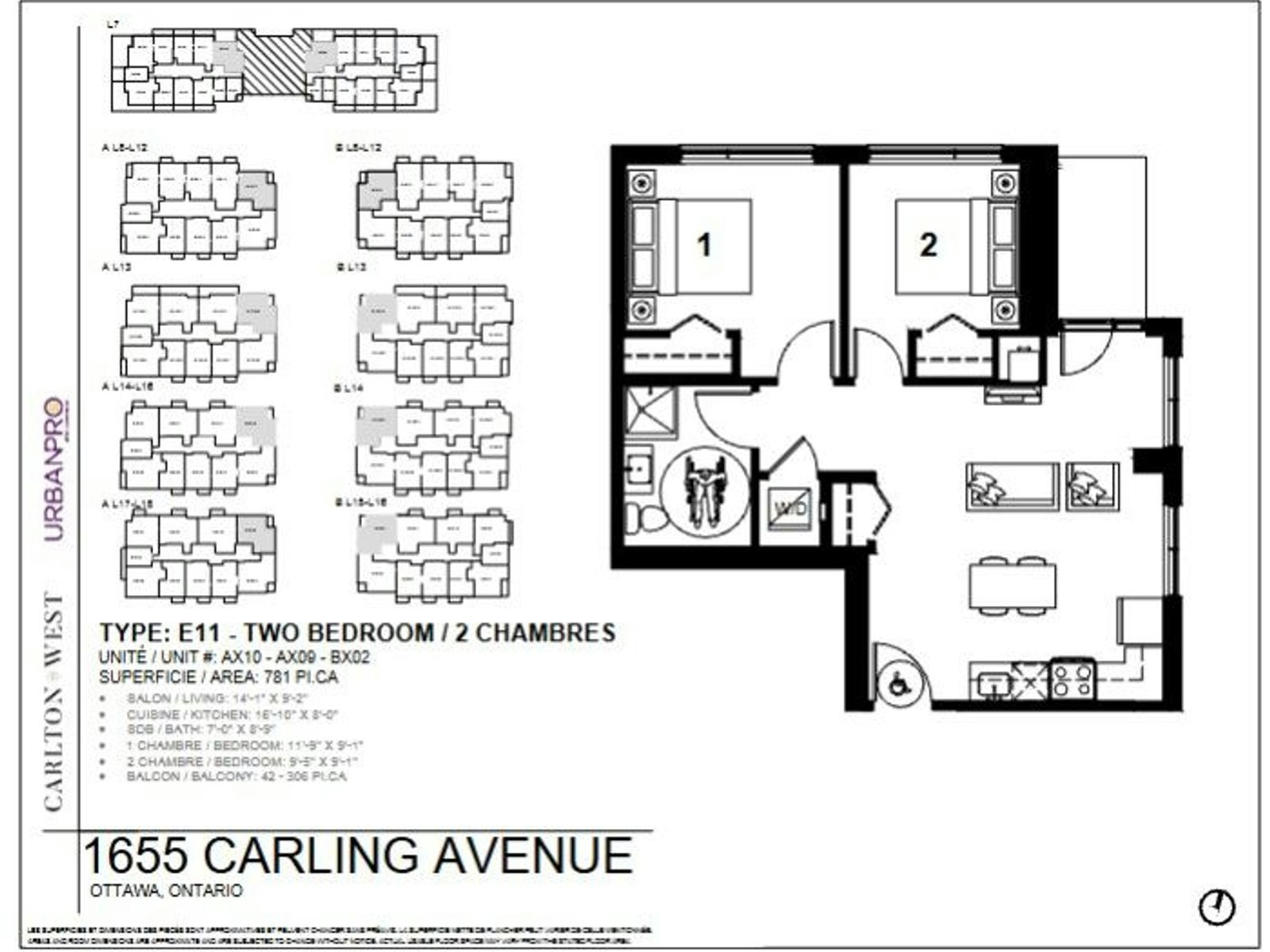A1709-1655 Carling Avenue, Ottawa, ON, K2A 0Y2 - 24