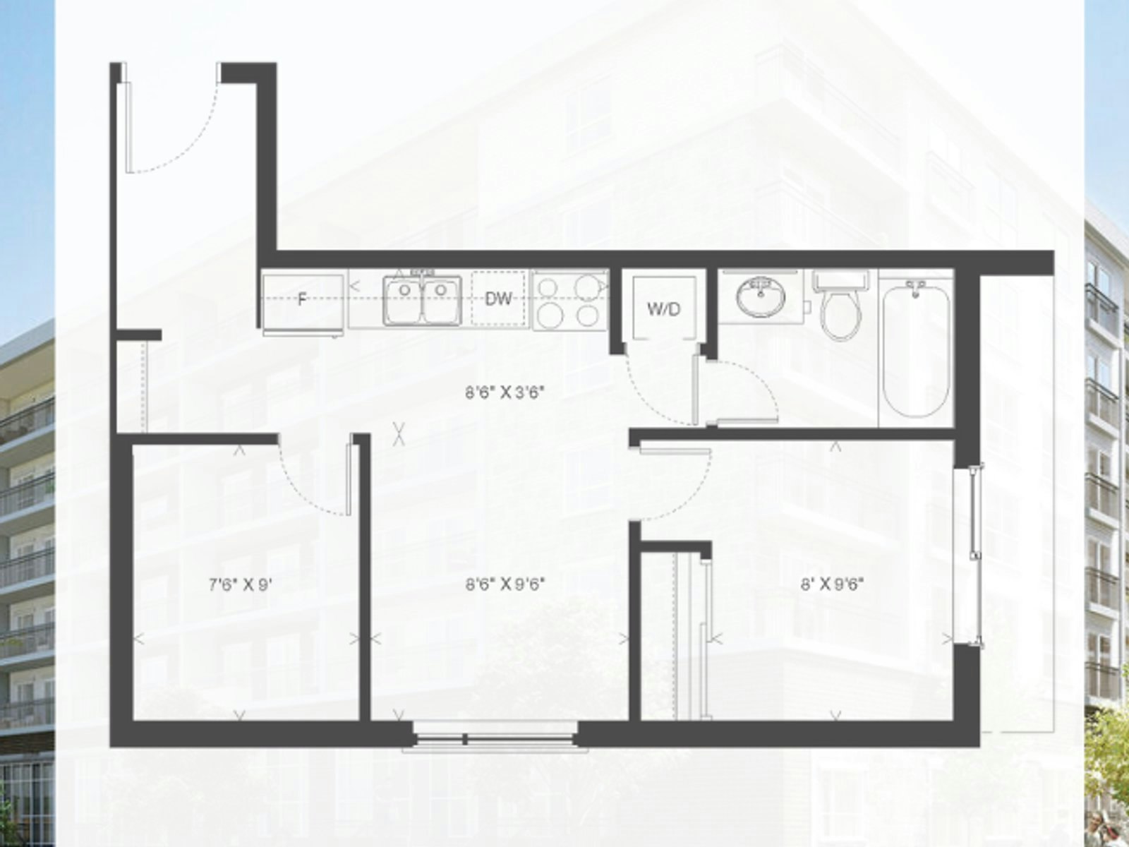 2-bed/1-bath-275 Larch Street, Waterloo, ON, N2L 0J5 - 9