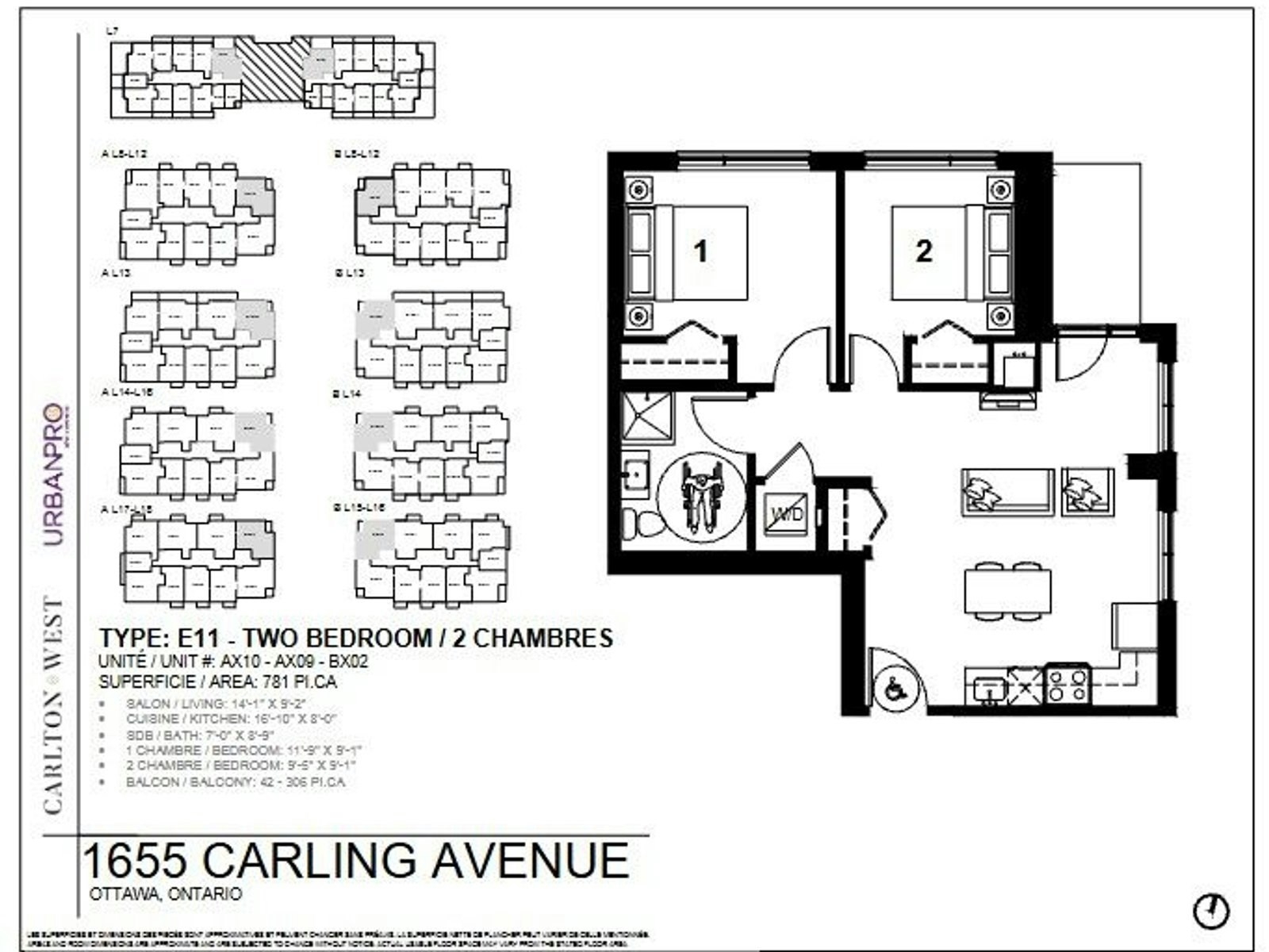 A1409-1655 Carling Avenue, Ottawa, ON, K2A 0Y2 - 28