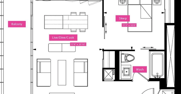 2611-101 Charles Street E, Toronto, ON, M4Y 0A9 - 2