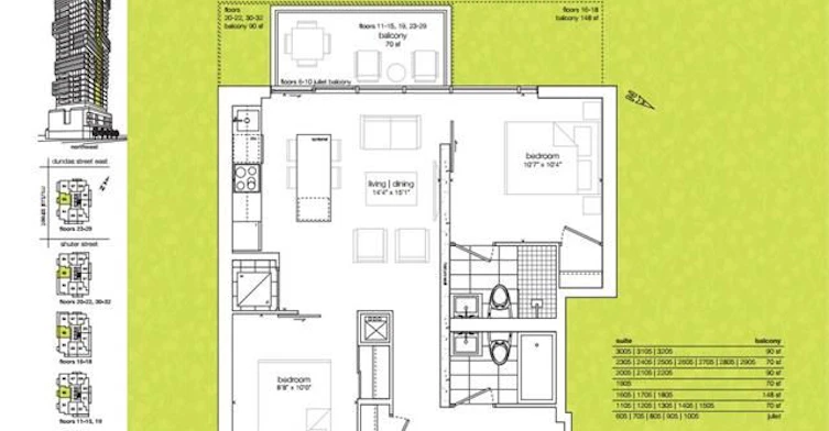 1005-65 Mutual Street E, Toronto, ON, M5B 0E5 - 3
