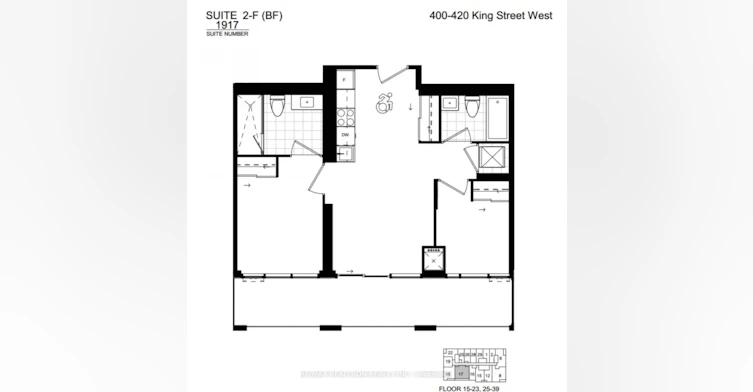 1917-400 King Street W, Toronto, ON, M5V 1K2 - 11