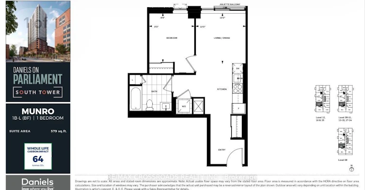 2505-10 Oak Street, Toronto, ON, M5A 0Z1 - 2