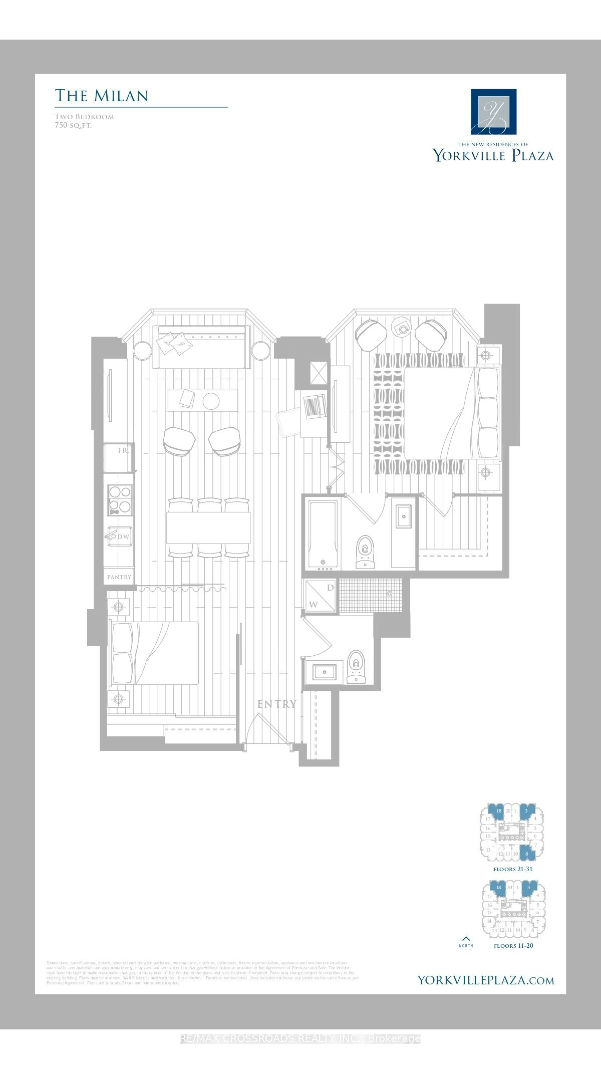 2108 (second bedroom)-155 Yorkville Avenue, Toronto, ON, M5R 0B4 - 2