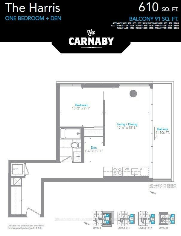607-20 Minowan Miikan Lane, Toronto, ON, M6J 0E5 - 2