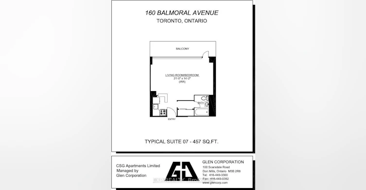 1007-160 Balmoral Avenue, Toronto, ON, M4V 1J7 - 3