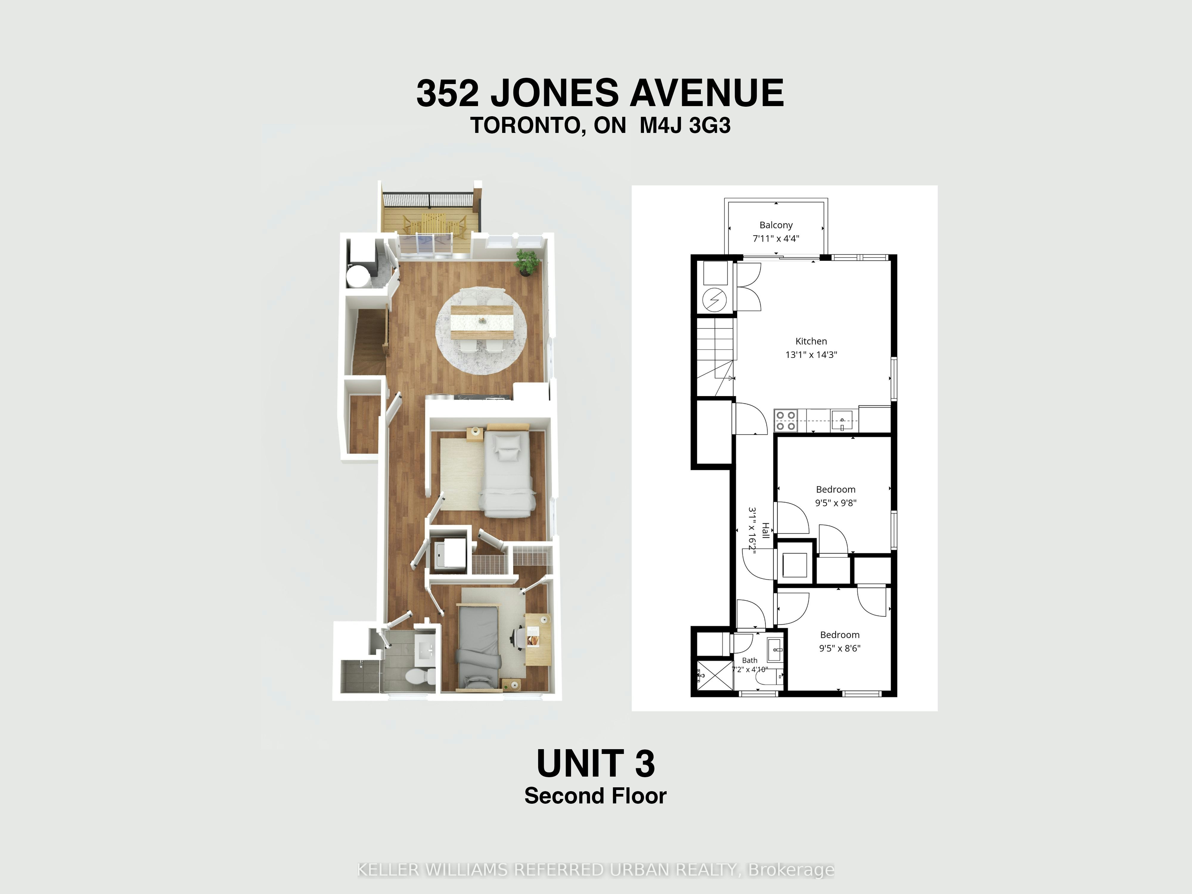 3-352 Jones Avenue, Toronto, ON, M4J 3G3 - 13