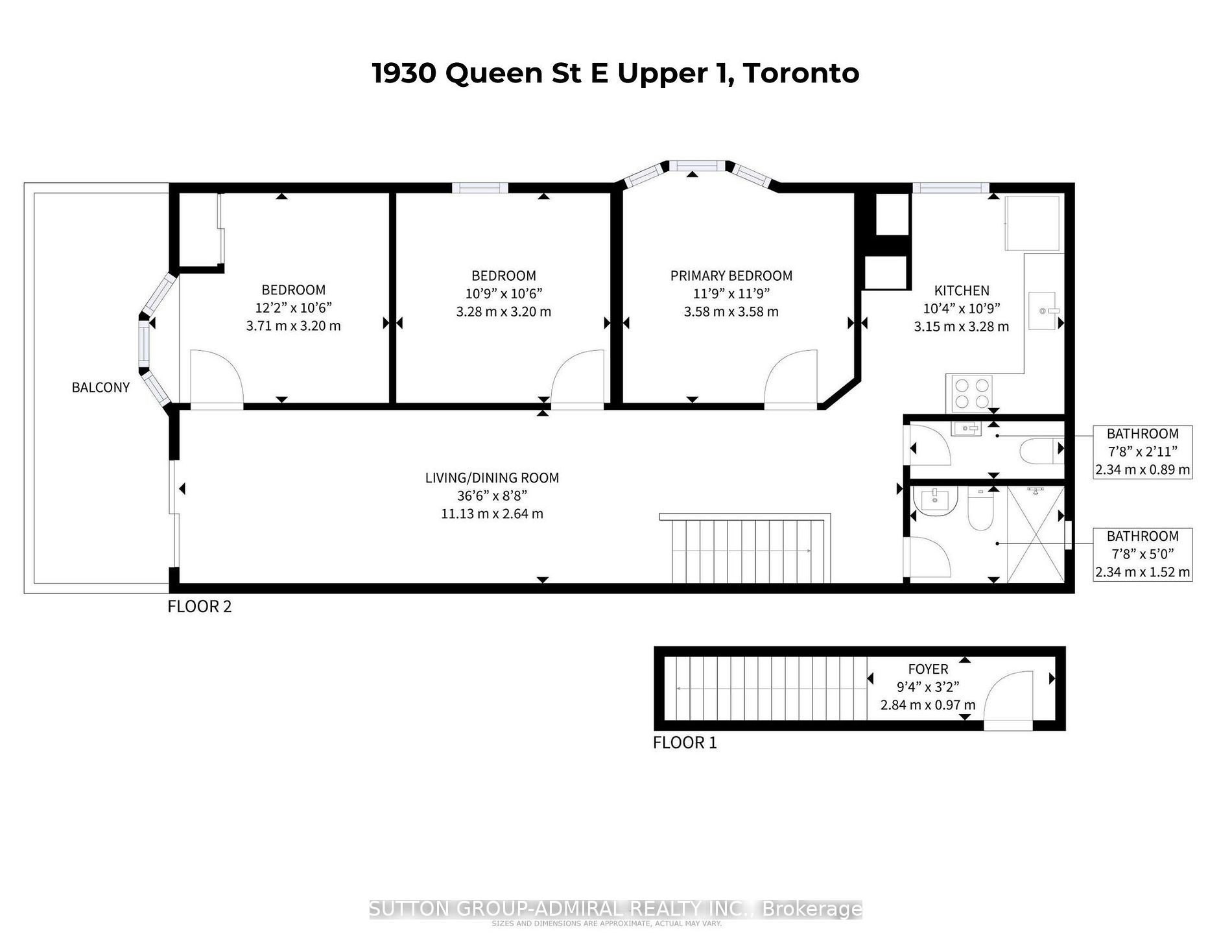 Upper 1-1930 Queen Street E, Toronto, ON, M4L 1H6 - 31