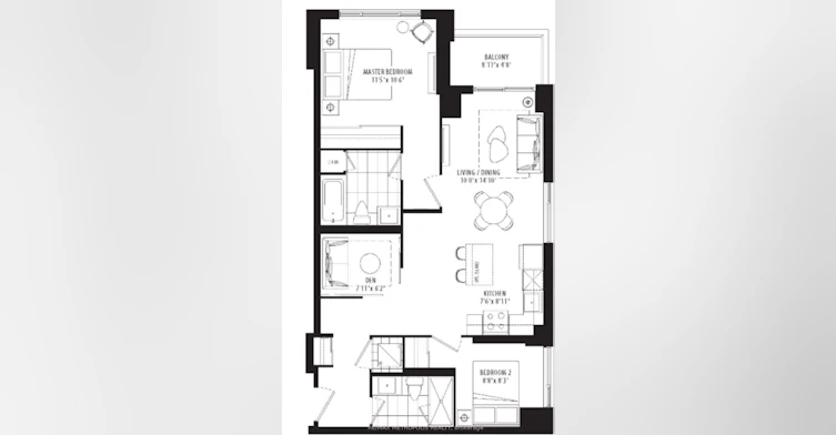 1602-204 Burnhamthorpe Road E, Mississauga, ON, L5A 0B3 - 15
