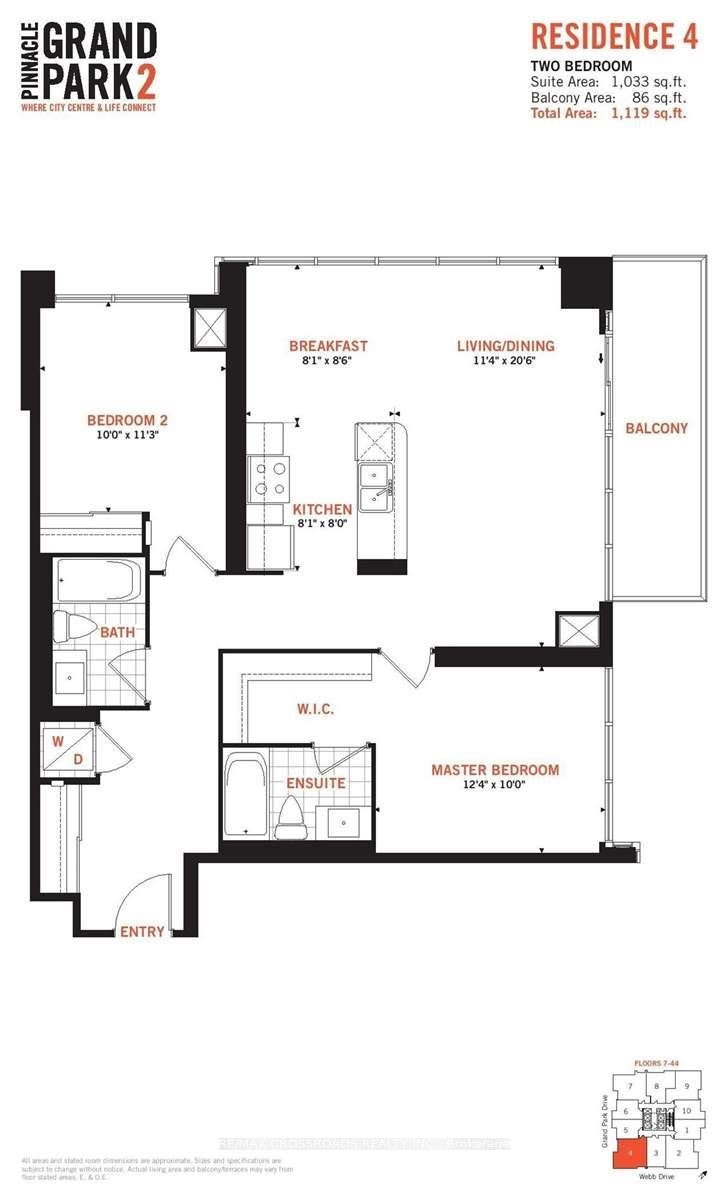 1204-3975 Grand Park Drive, Mississauga, ON, L5B 0K4 - 4