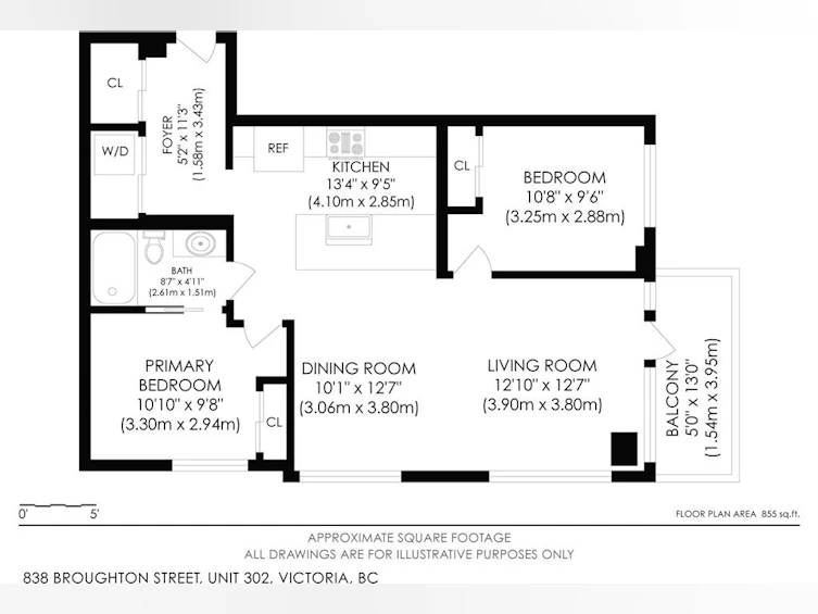 302-838 Broughton Street, Victoria, BC, V8W 1E4 - 2