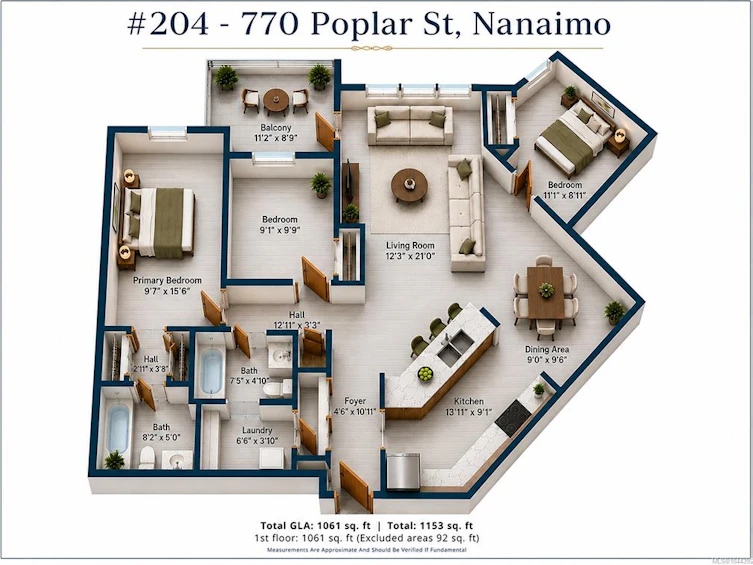 204-770 Poplar Street, Nanaimo, BC, V9S 2H6 - 2